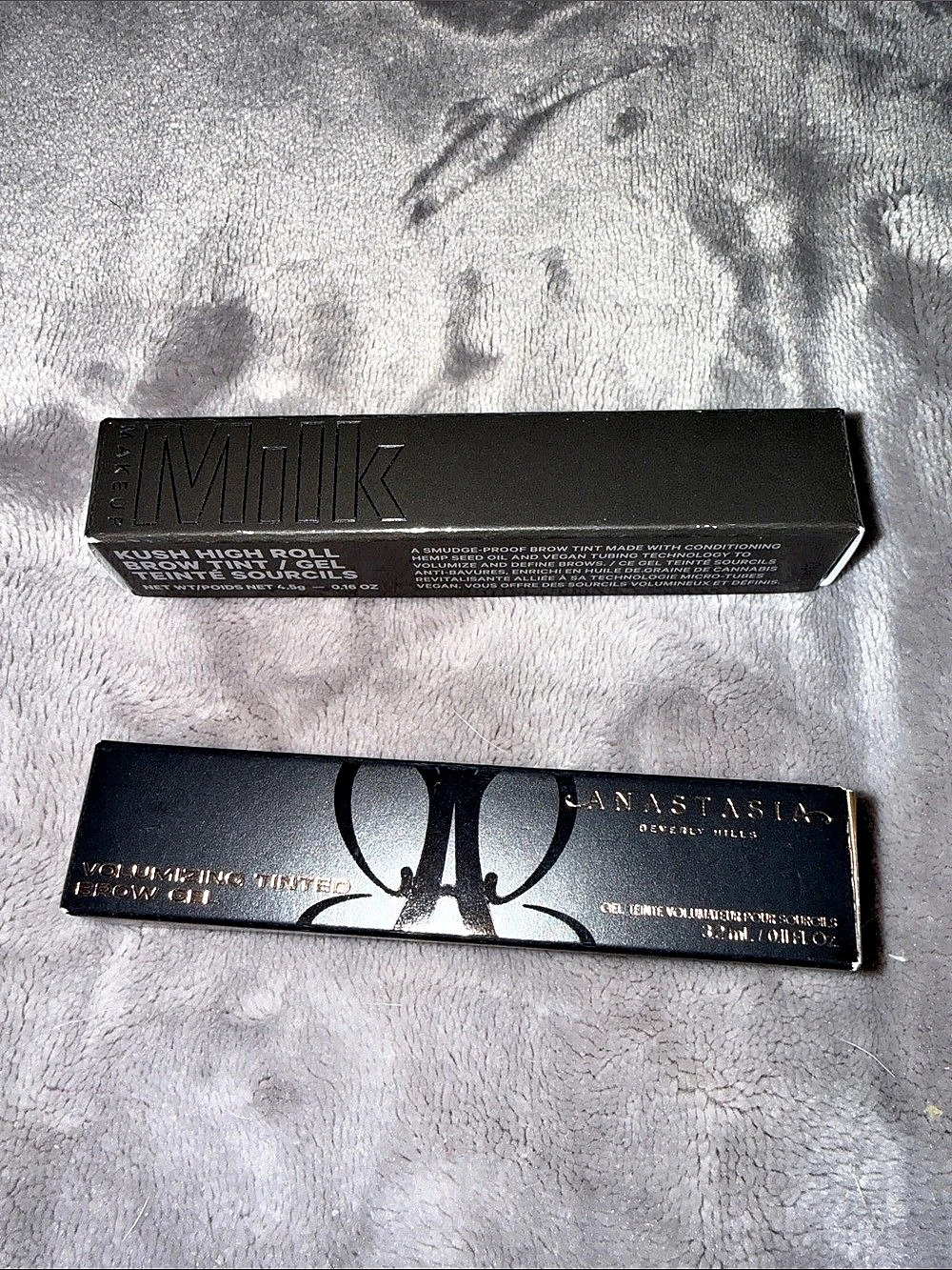 Anastasia Beverly Hills brow gel and Milk brow tint